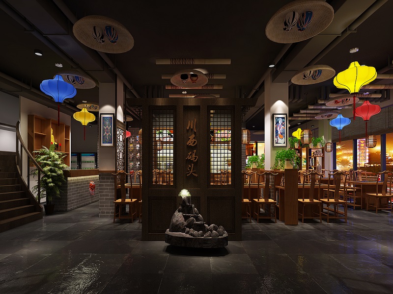 南昌川西碼頭餐廳裝修案例