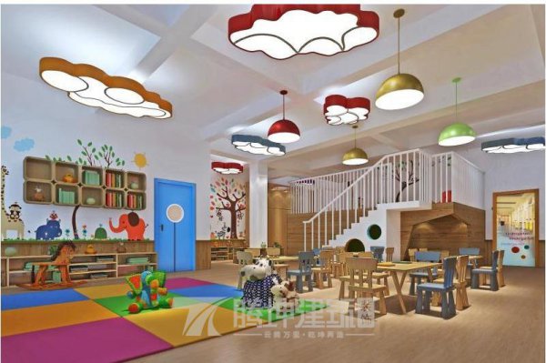 南昌幼兒園裝修設計-幼兒園墻體彩繪